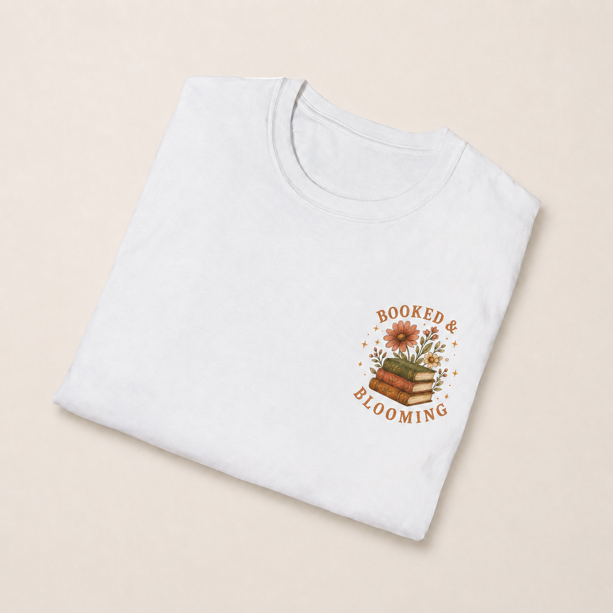 Booked and Blooming Shirt, Book Lover T-Shirt, Floral Reading Tee, One More Chapter Shirt, Bookish Gift for Readers